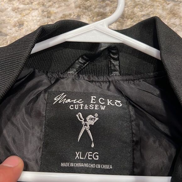Marc Ecko Cut & Sew zip up Jacket size XL black new with tags - Picture 2 of 12
